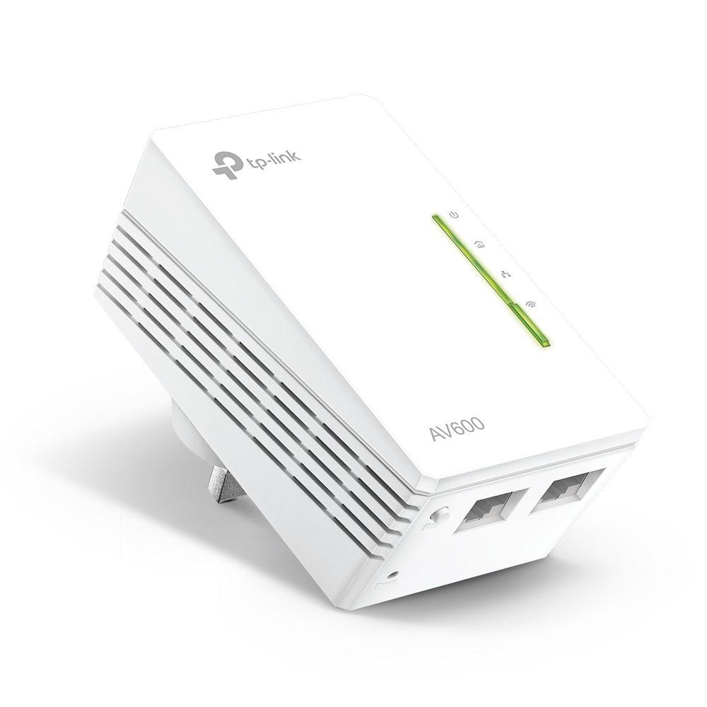 Adaptador Powerline Wi-Fi TP-LINK TL-WPA4220 V4 (Wi-Fi 4 - 11,54,300 Mbit/s - Fast Ethernet - Branco)