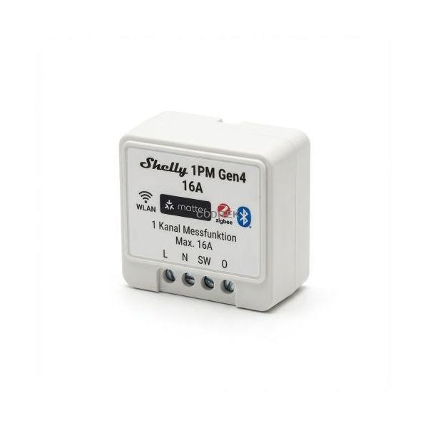 Relé Inteligente SHELLY 1PM Gen4 Pack de 2 (Wi-Fi 6 - Zigbee - Matter - Bluetooth), miniatura 2
