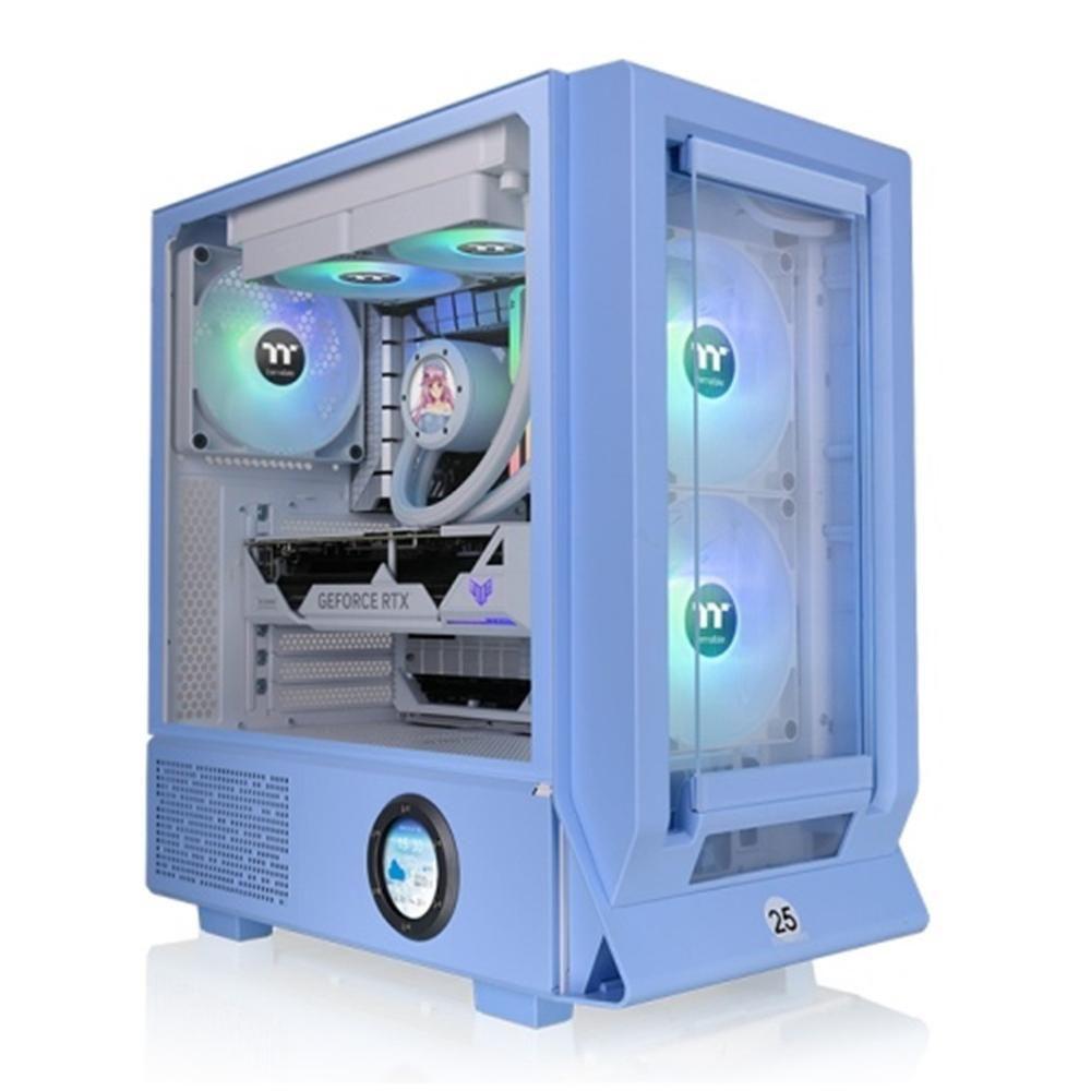 Caixa PC THERMALTAKE Ceres 350 MX (Midi Tower - SPCC - Multicolor - Azul)