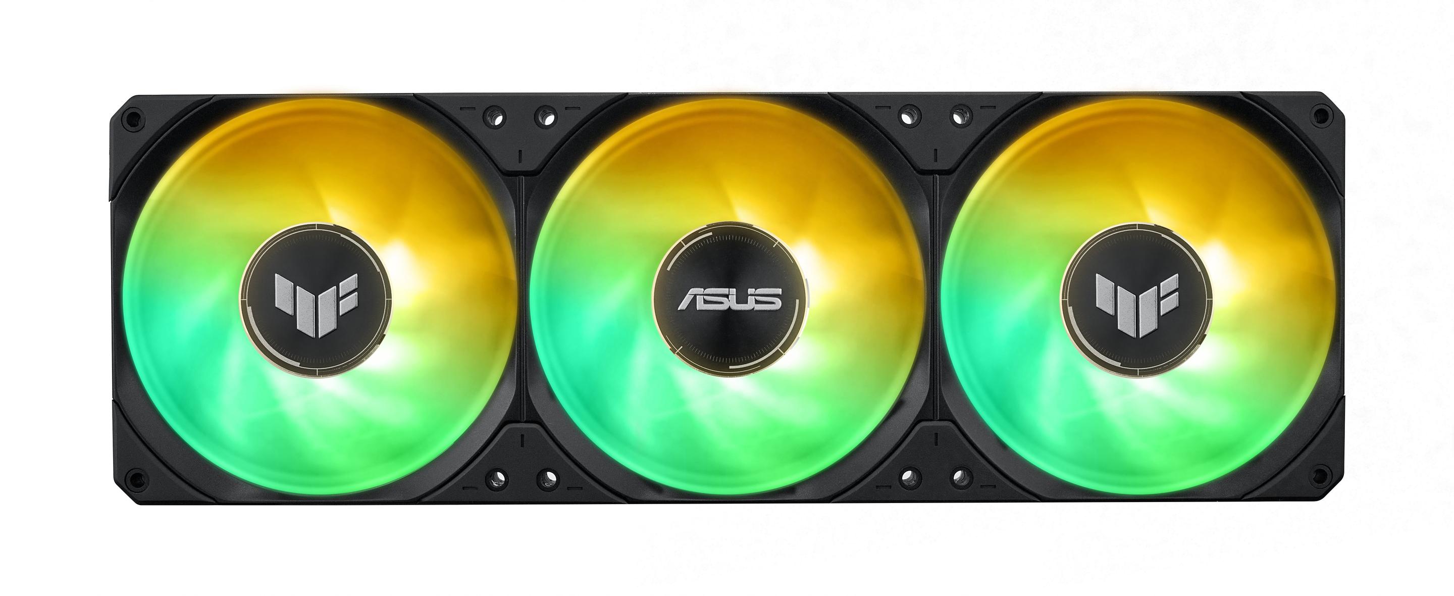 Sistema de Refrigeração Líquida Tudo-em-Um ASUS TUF Gaming LC III 360 ARGB LCD (120 mm - 3 ventoinhas - 2600 RPM - Preto)
