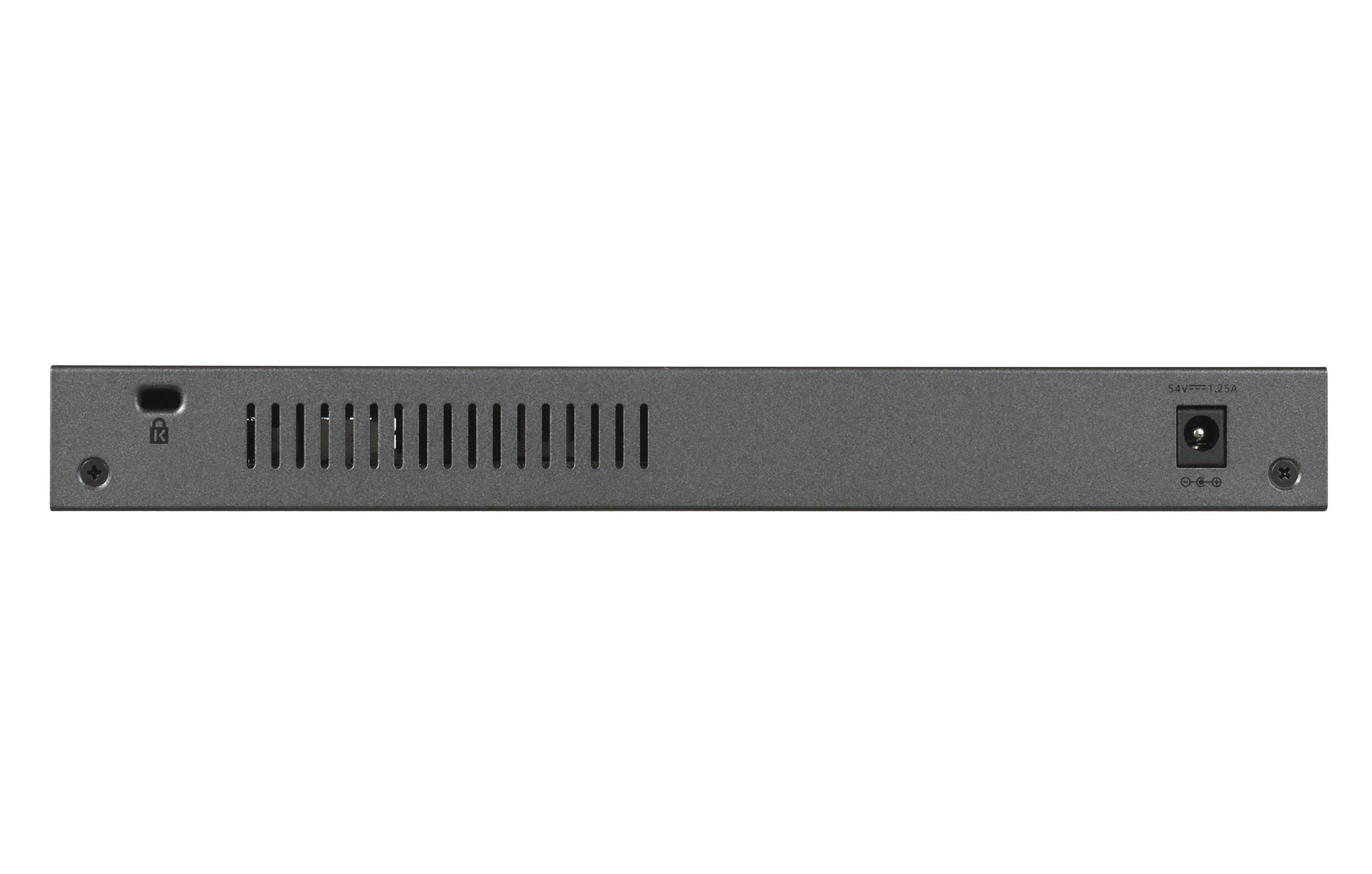 Switch Gerido NETGEAR GS110TPv3 (Gigabit Ethernet - 0,5 MB - 20 Gbit/s - Cinzento) — miniatura 3
