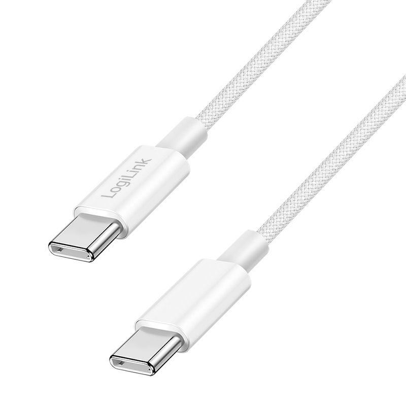 Cabo USB-C LOGILINK CU0340 (0,5 m - USB-C - Branco)