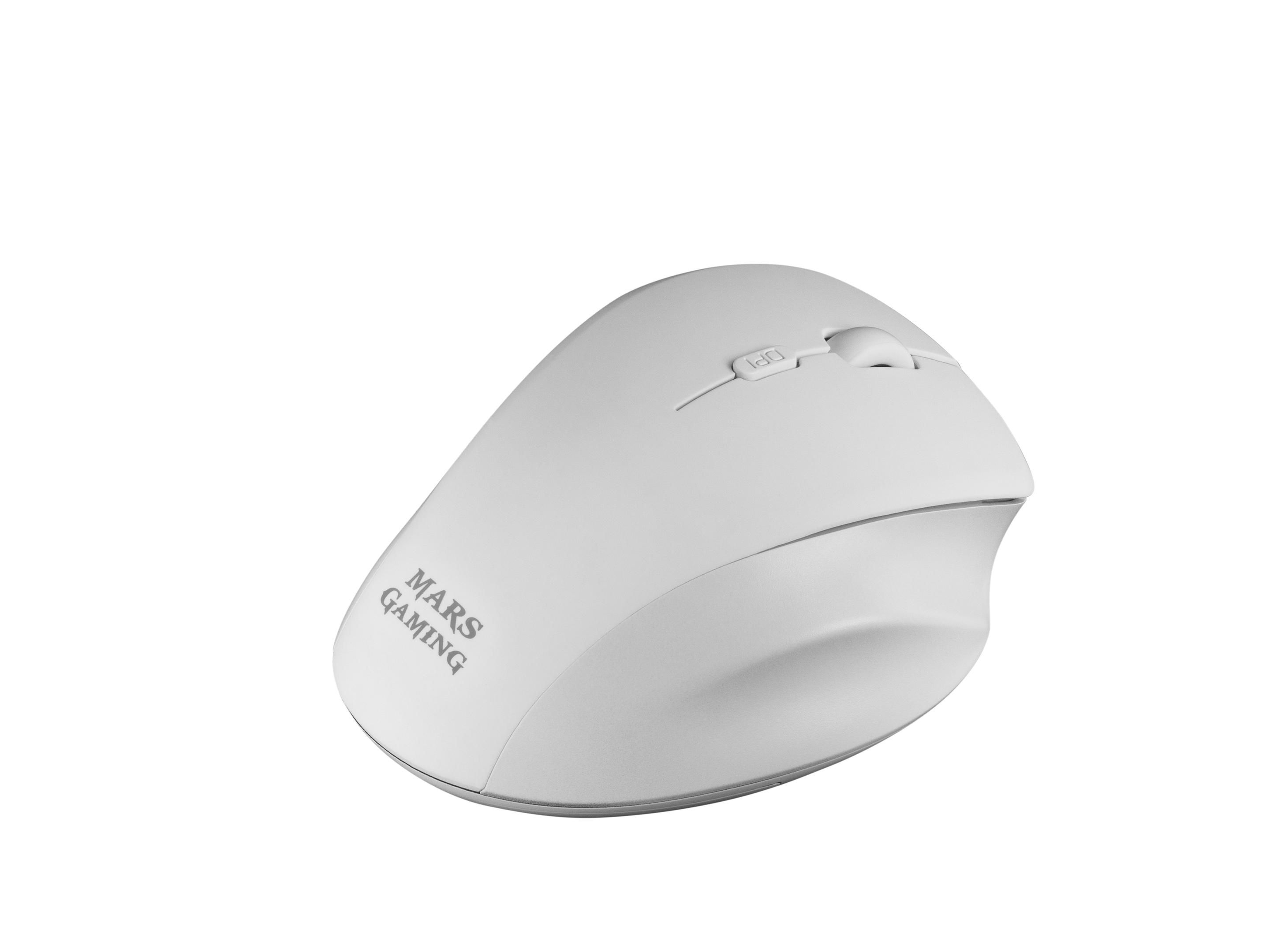 Rato Gaming MARS GAMING MMWERGO (Mão direita - 3200 DPI - Mecânico - Branco) — miniatura 2