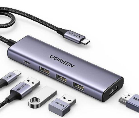Hub USB-C UGREEN CM511 (Cinzento)