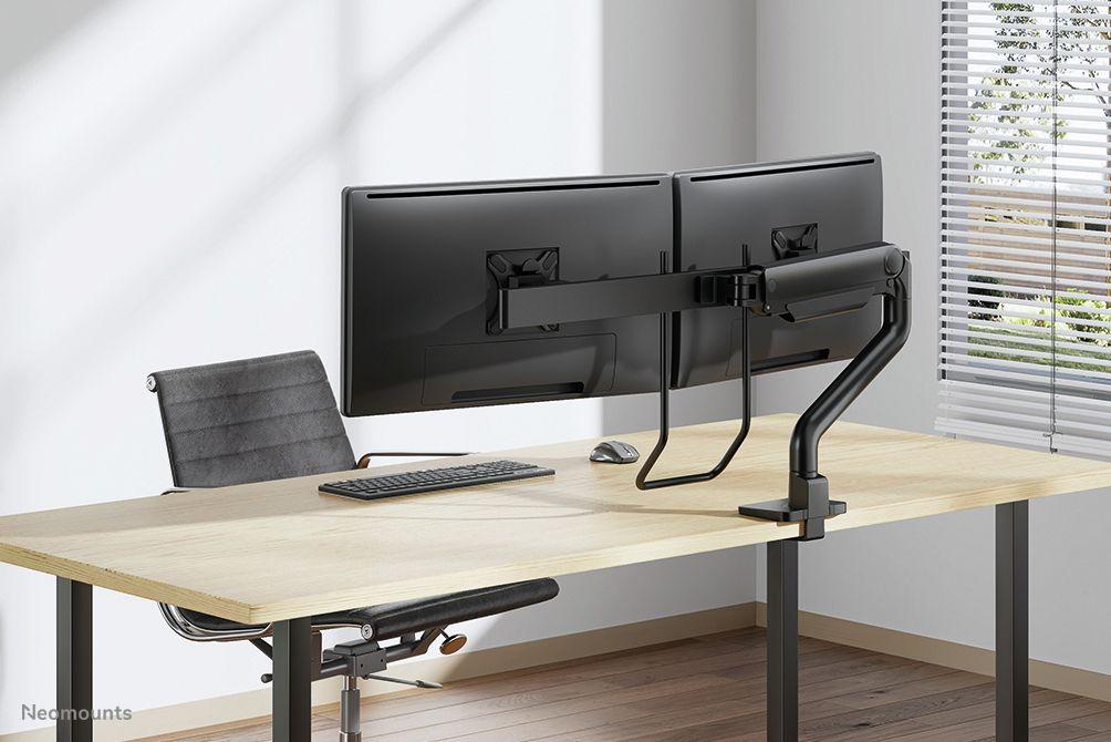 Suporte de Monitor de Secretária Duplo NEOMOUNTS DS75S-950BL2 (17–32" - 2 Monitores - 8 kg por Monitor - Preto), miniatura 18