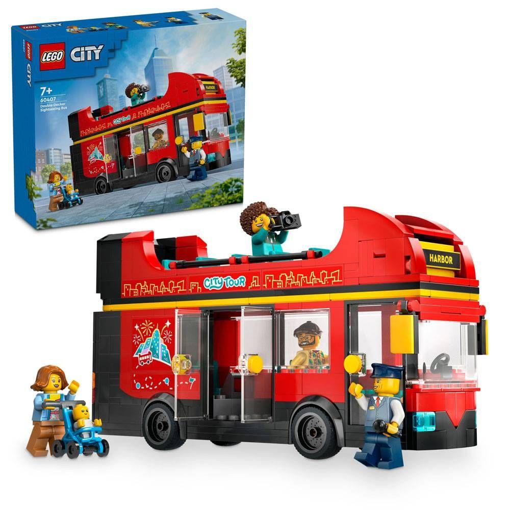 LEGO 60407 City Autocarro Turístico Vermelho de 2 Pisos (7+ anos - 384 peças), miniatura 3
