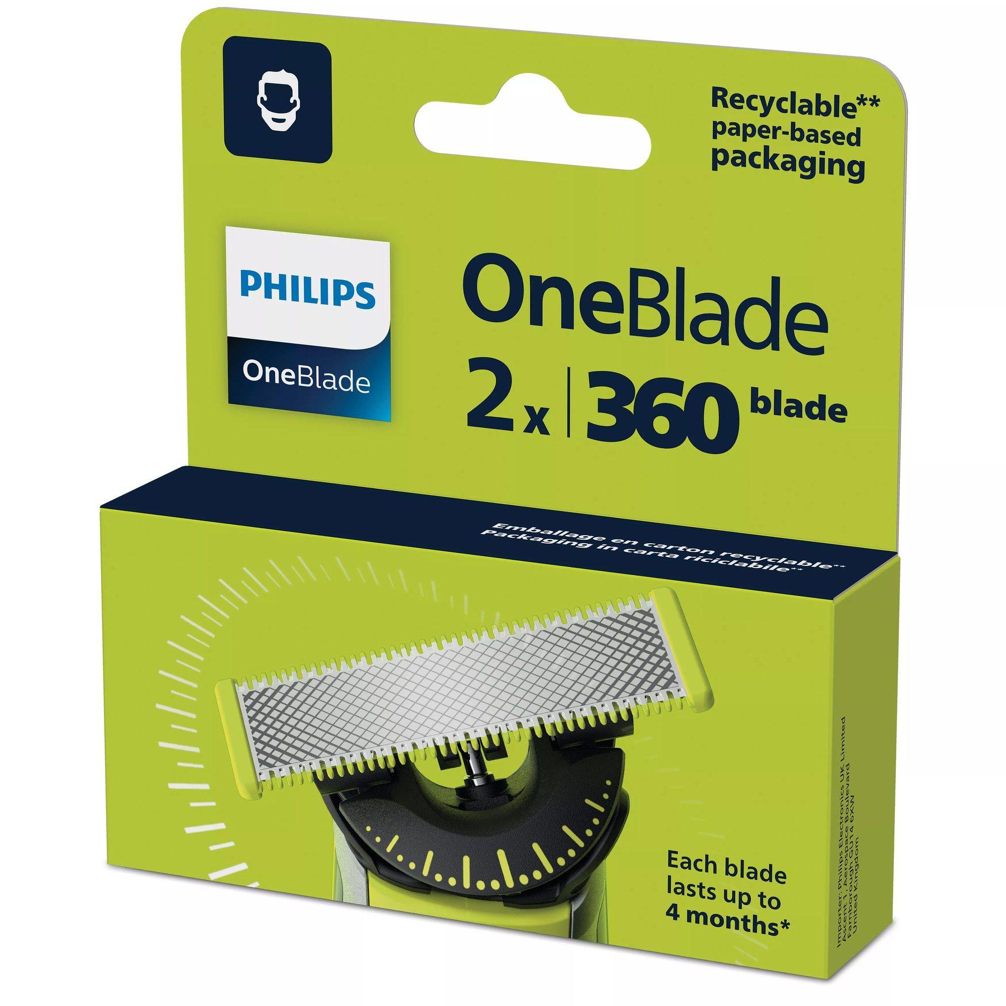 Recarga de Lâminas para Máquina de Barbear PHILIPS QP420/50 (Prateado e Amarelo) — miniatura 3