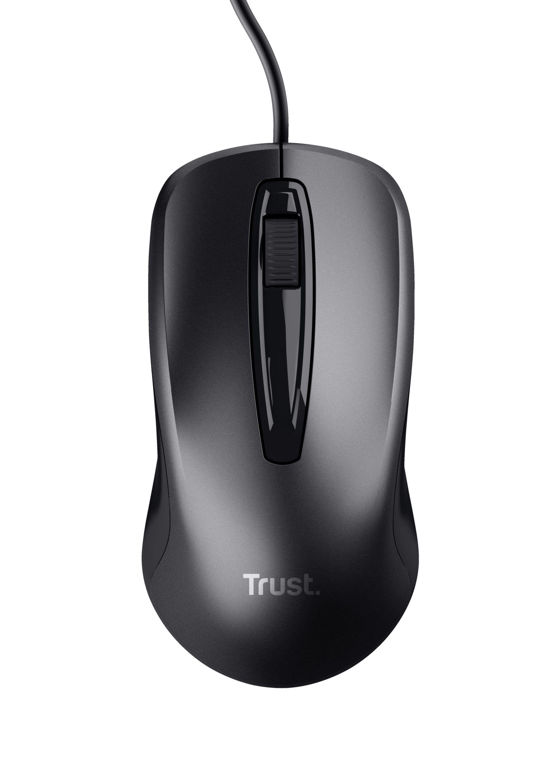 Rato TRUST Carve (Ambidestro - 1200 DPI - Ótico - Preto), miniatura 3