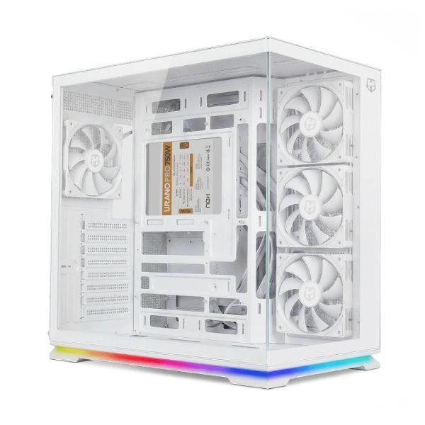 Caixa PC NOX Hummer Galaxy (ATX, ITX, micro ATX - Midi Tower - ATX, Micro ATX, ITX - Branco) — miniatura 2
