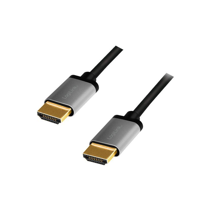 Cabo HDMI LOGILINK CHA0100 (1 m - 60 Hz - HDMI Tipo A - Preto/Cinzento)