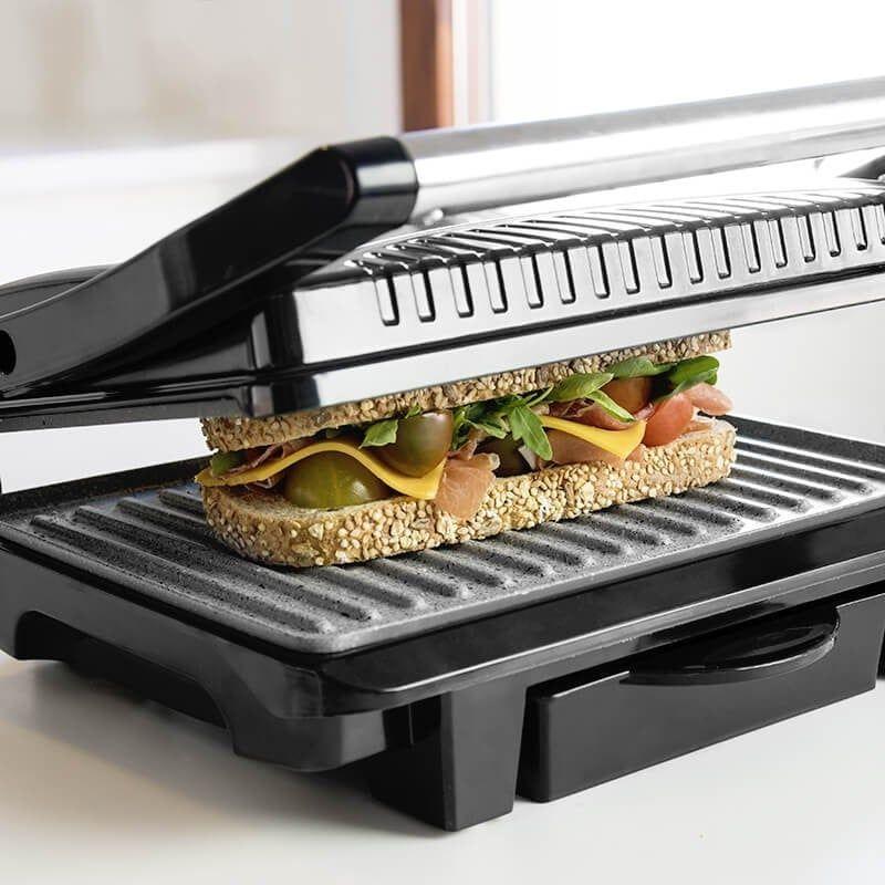Grelhador de Contacto CECOTEC Rock'nGrill 1000 (Altura 10 cm - Preto e Inox), miniatura 3