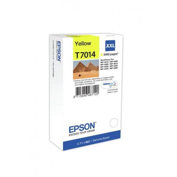 Tinteiro EPSON C13T70144010 (3.400 páginas - Amarelo)