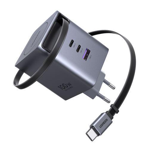 Carregador UGREEN Nexode GaN Infinity X616 (100W - GaN - Cinza)