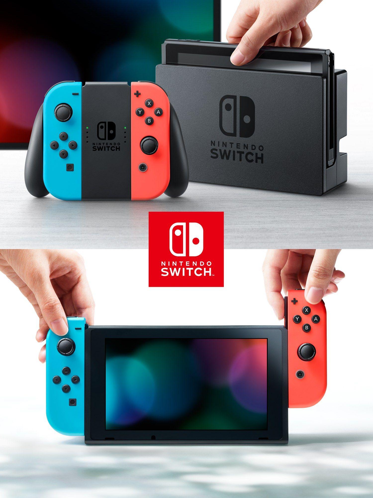 Consola NINTENDO Switch V2 (NVIDIA - 32 GB - 6,2" - Azul e Vermelho Neon) — miniatura 5