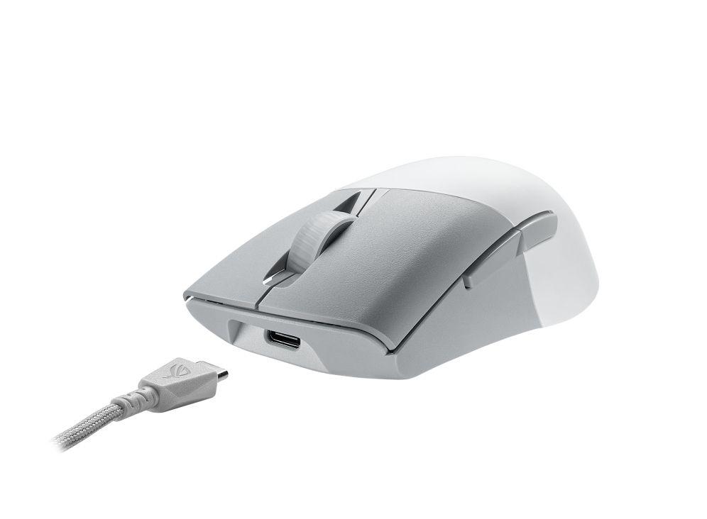 Rato ASUS ROG Keris Wireless AimPoint (Mão direita - 36000 DPI - Ótico - Branco) — miniatura 4