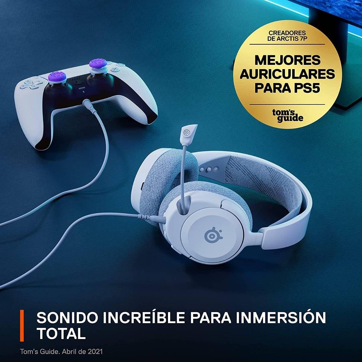 Headset Gaming STEELSERIES Arctis Nova 1P (Binaural - Com fios - Intra-aural - Branco), miniatura 4
