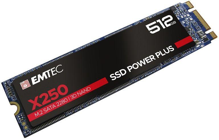 SSD EMTEC ECSSD512GX250 / X250 (512 GB - M.2 - SATA - Preto) — miniatura 3