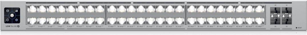 Switch Gerido UBIQUITI USW-Pro-XG-48-PoE (10G Ethernet - 8 MB - 920 Gbit/s - Cinzento)