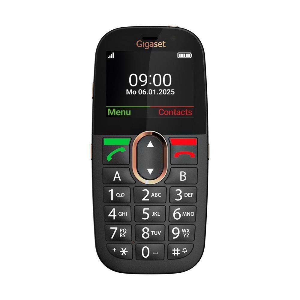 Telemóvel para Idosos GIGASET GL695 (48MB/128MB - 2,31" - SIM único - Preto)