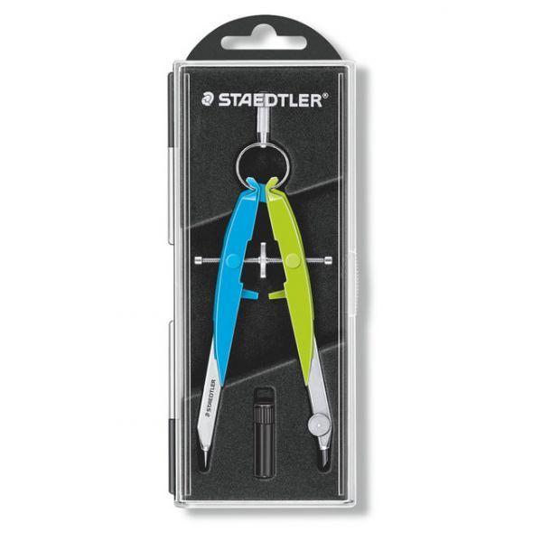 Compasso STAEDTLER comfort 556 (Metal e plástico - Azul e verde) — miniatura 2