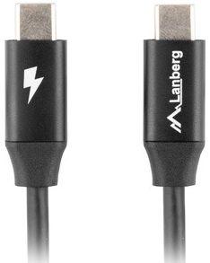 Cabo USB-C para USB-C LANBERG CA-CMCM-40CU-0018-BK (1,8 m - USB C - USB 1.1 - Preto) — miniatura 3