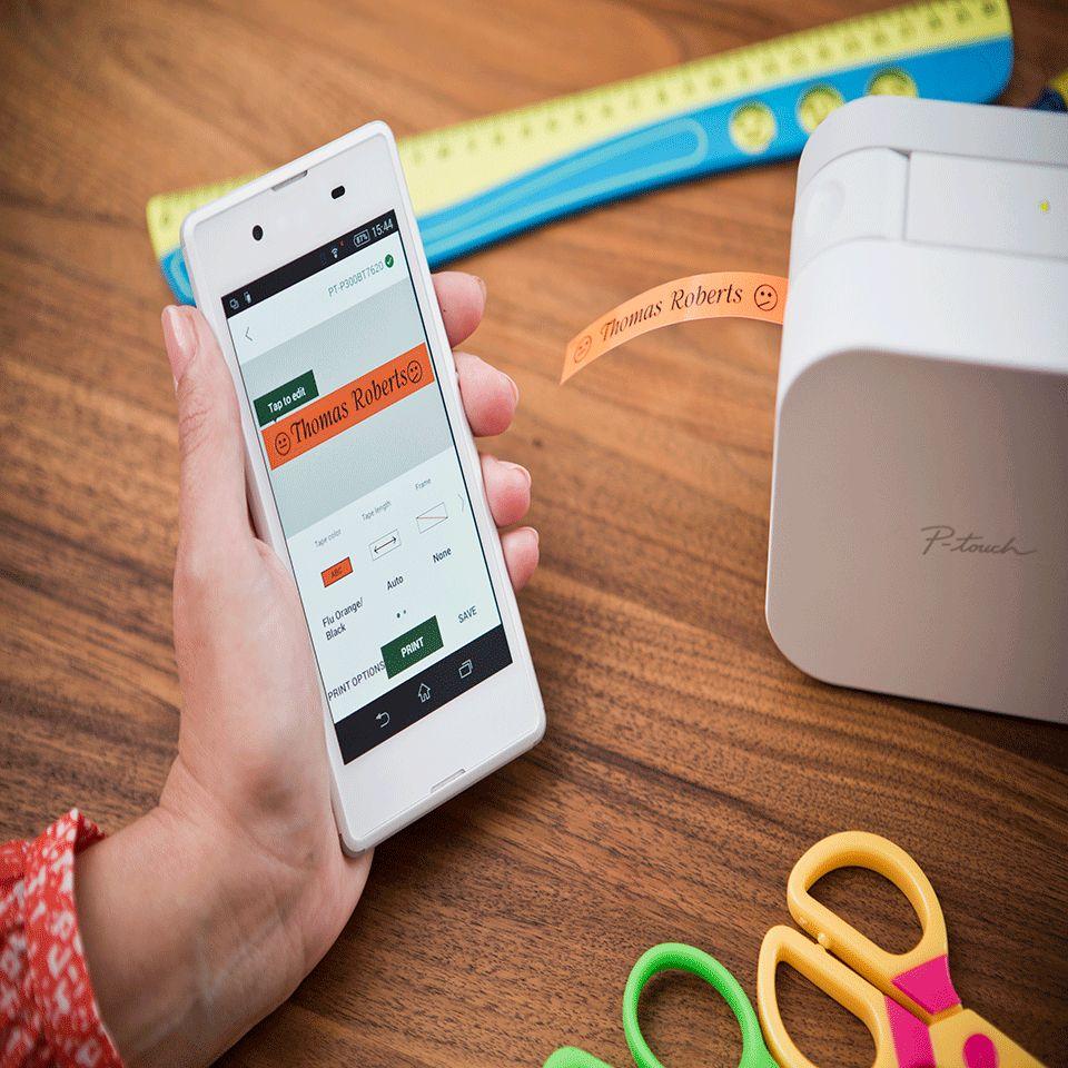 Rotuladora Eletrónica BROTHER PT-P300BT (Bluetooth - Branco) — miniatura 4