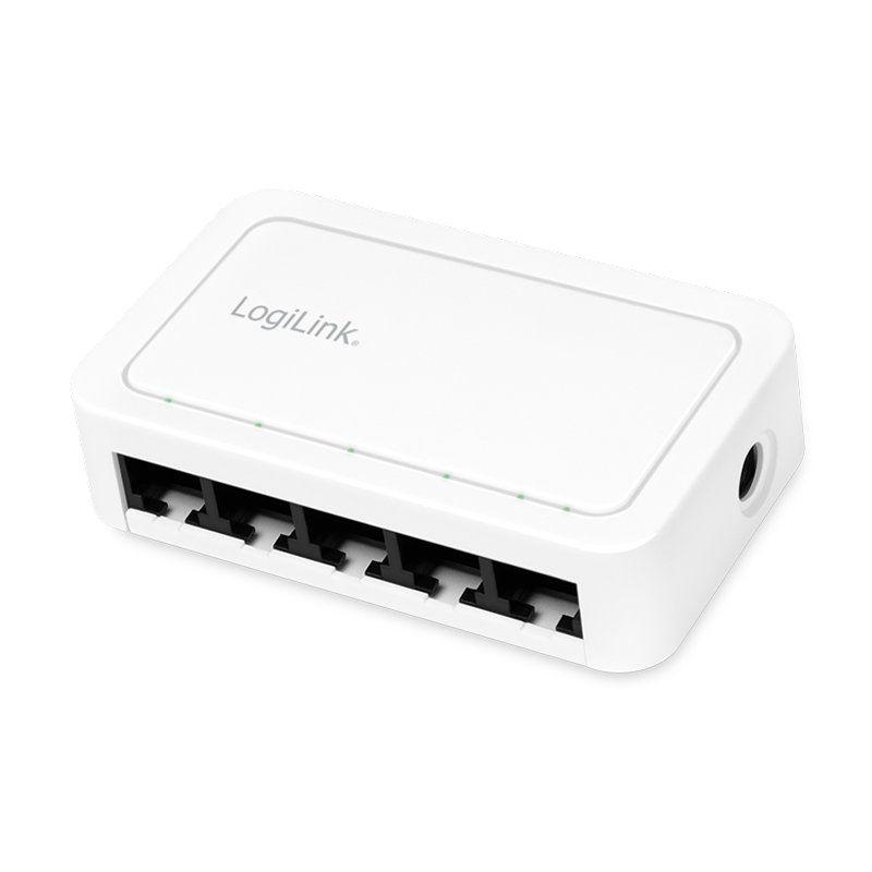 Switch LOGILINK NS0114 (5x 10/100/1000 Mbit/s RJ45 - 10/100/1000 Mbit/s - Branco), miniatura 2