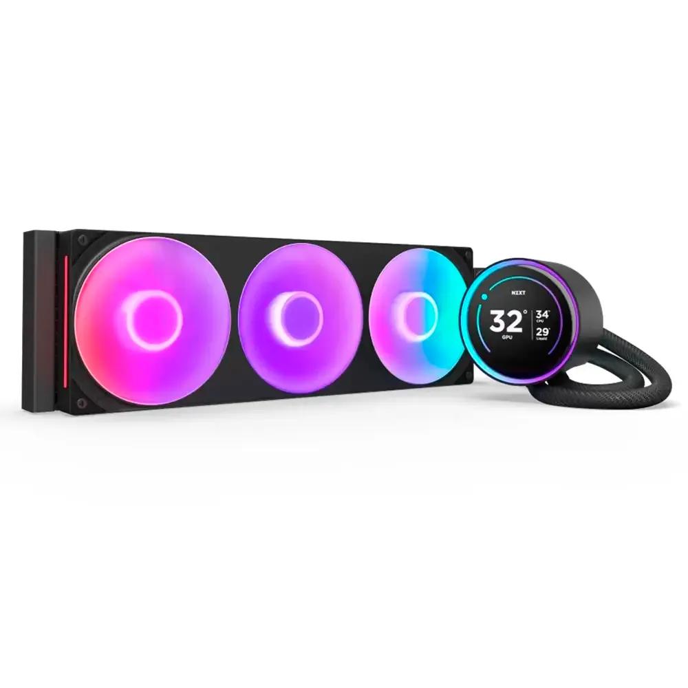 Sistema de Arrefecimento Líquido AIO para CPU NZXT Kraken Elite 420 RGB V2 (Radiador 420 mm - LCD IPS 2,7" - Preto), miniatura 2