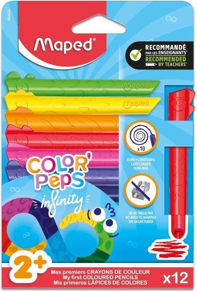 Lápis de Cor MAPED Color'Peps Infinity Jumbo (Mina - Cores Sortidas)