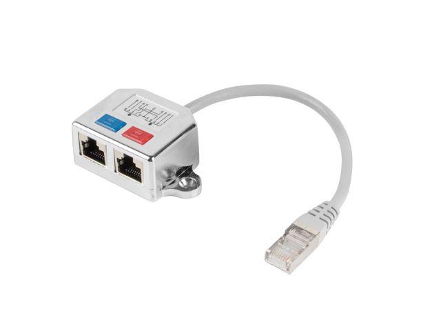 Splitter de Rede Ethernet LANBERG AD-0026-S (Prateado)