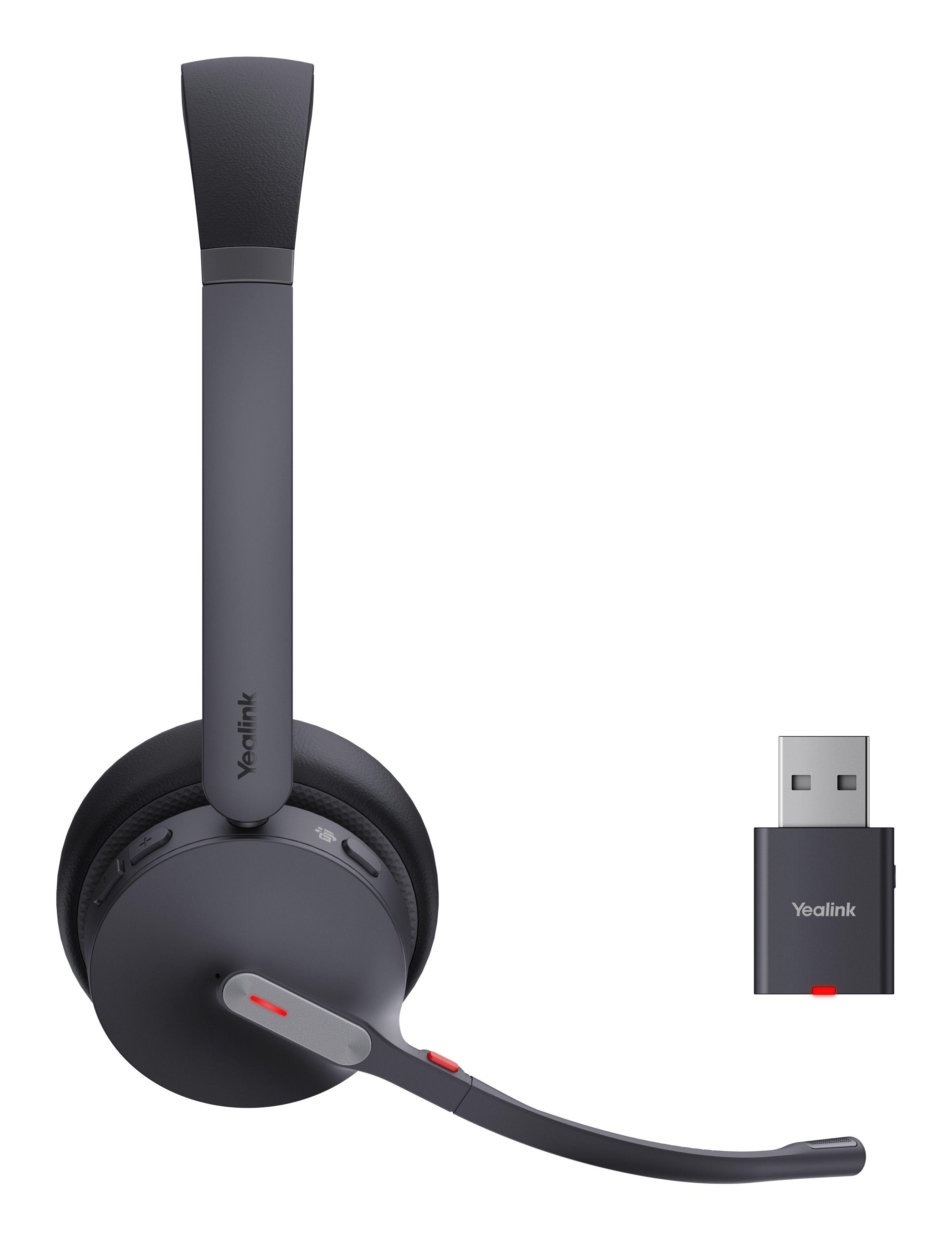 Headset YEALINK WH64 Hybrid Dual Teams (Binaural - Sem fios - Supra-aural - Preto), miniatura 2