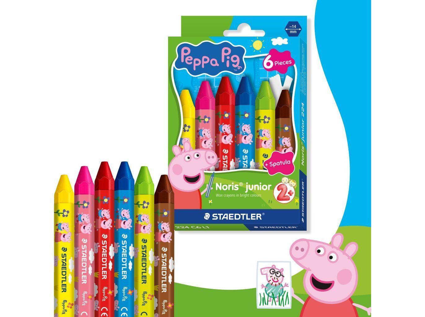Lápis de Cera STAEDTLER Noris junior Peppa (6 Unidades - Multicor) — miniatura 3