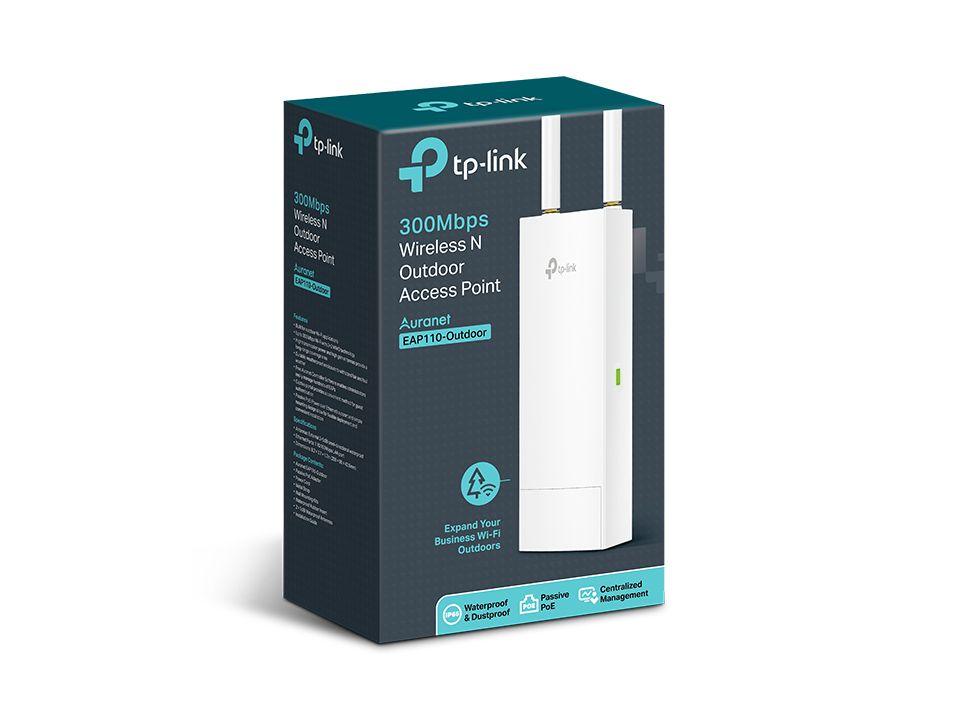 Ponto de Acesso TP-LINK EAP110-OUTDOOR V3 (300 Mbit/s - 2.4 GHz - RJ-45 - Branco), miniatura 4