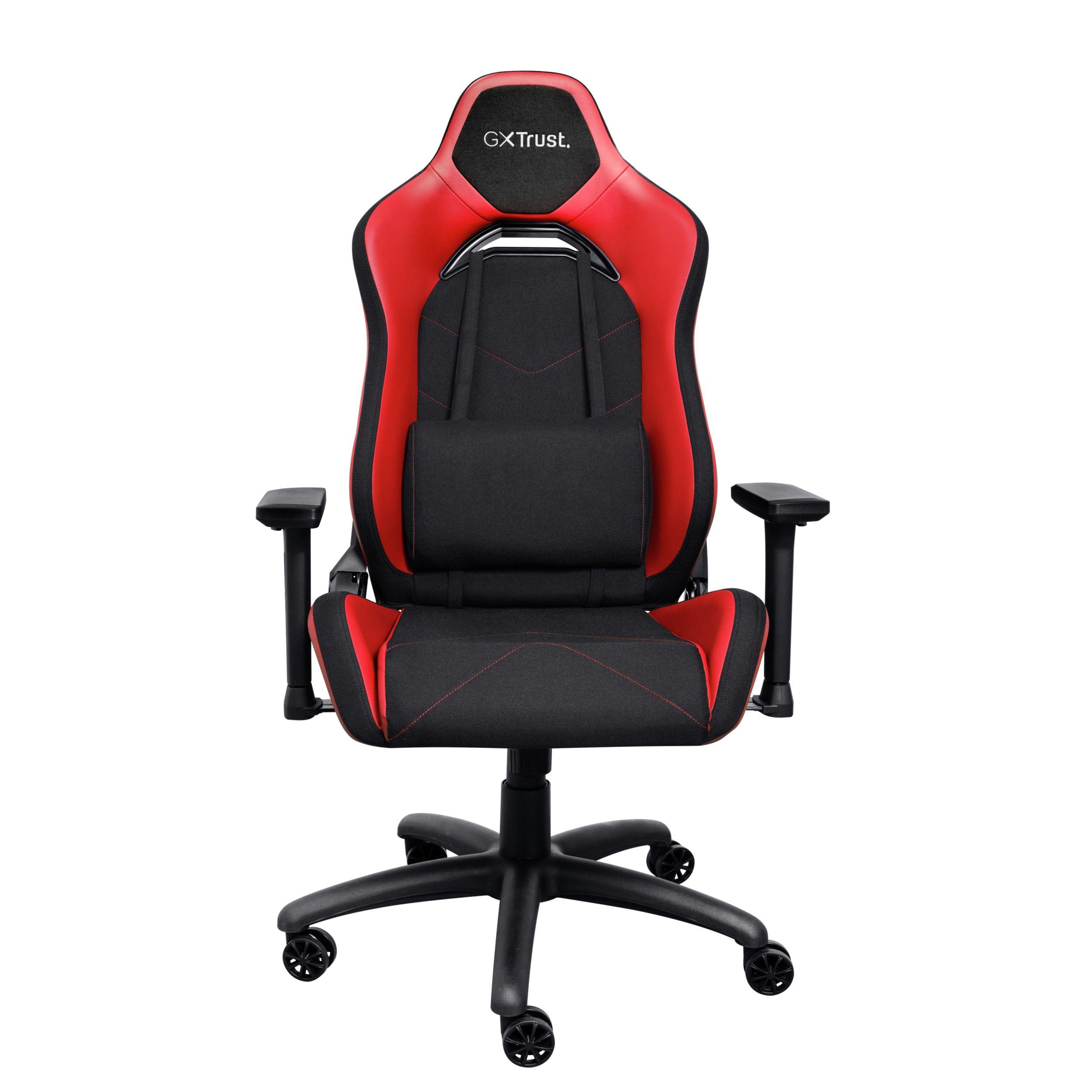 Cadeira Gaming TRUST GXT 714R Ruya (150 kg - 10 cm - Couro, Poliuretano - Preto e Vermelho), miniatura 3
