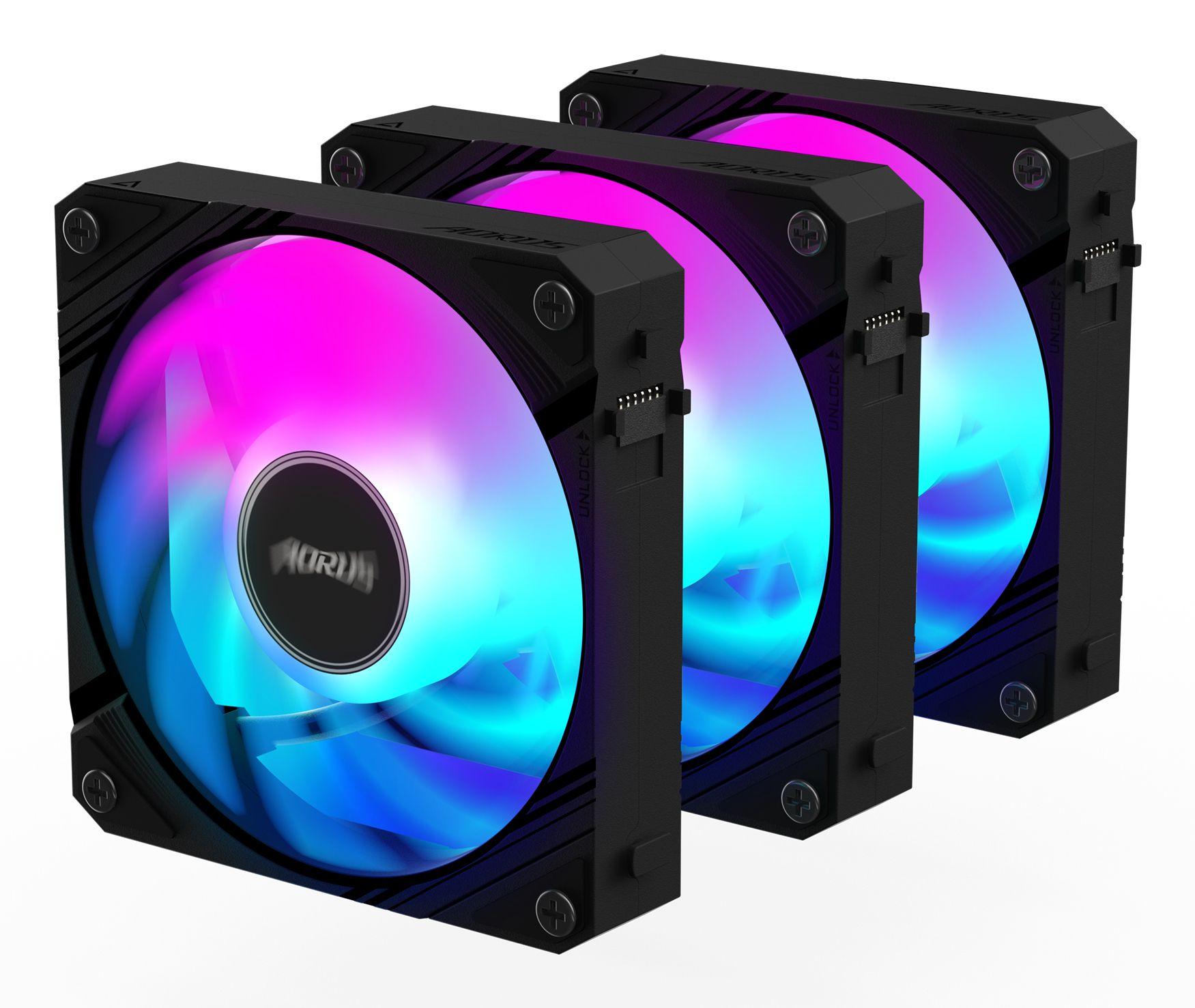 Ventoinha GIGABYTE AORUS EZ CHAIN FAN 120 (Não suportado - Preto), miniatura 4