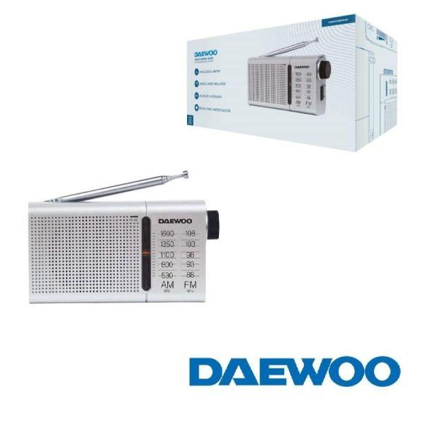 Rádio Portátil DAEWOO DW1037 (Jack de 3,5 mm - Prateado), miniatura 2