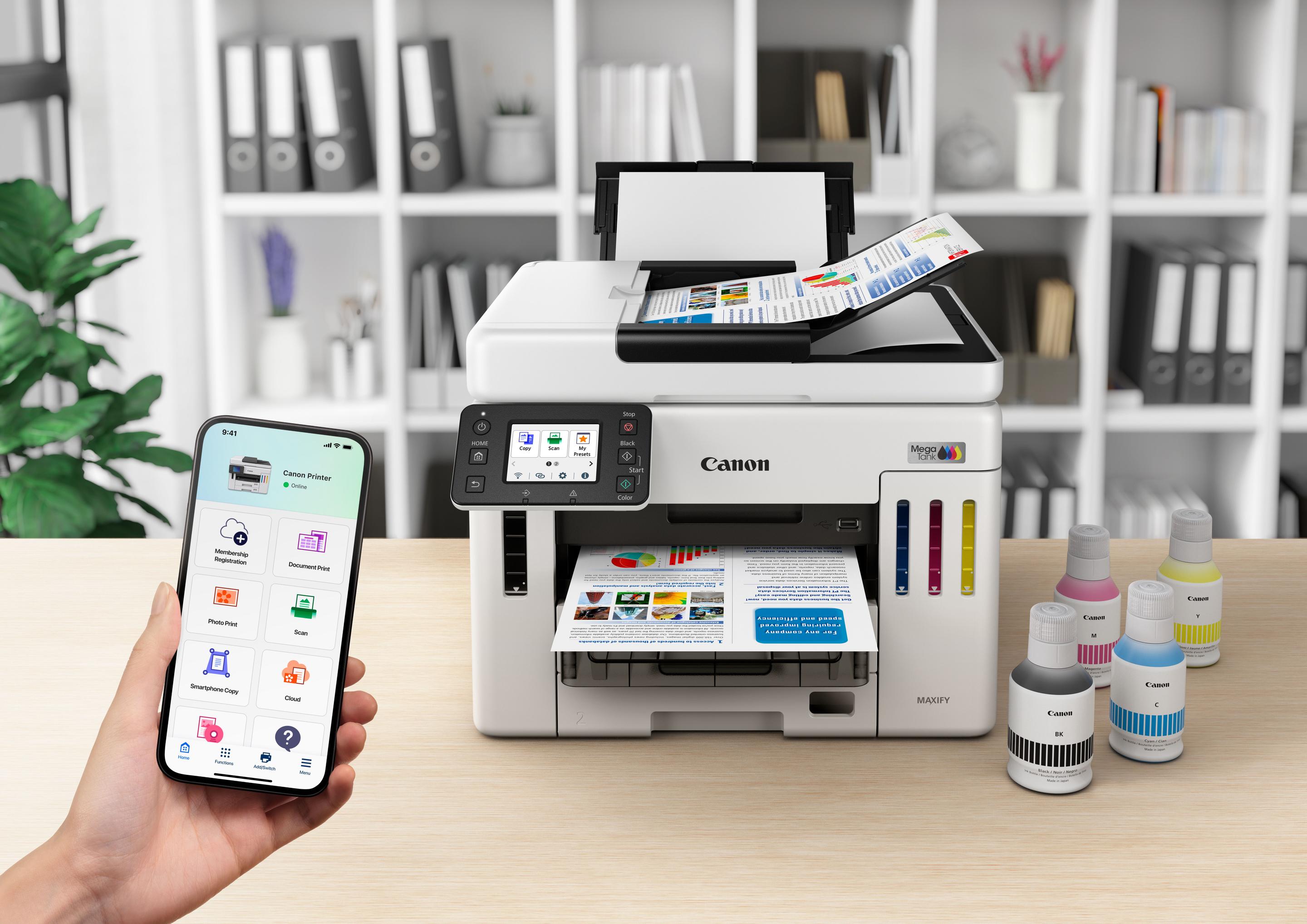 Impressora Multifunções CANON MAXIFY GX7150 (A4 - Impressão a cores - 600 folhas - Preto e Branco) — miniatura 18