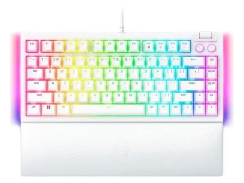 Teclado RAZER BlackWidow V4 75% (Inglês - Mecânico - USB - Branco)