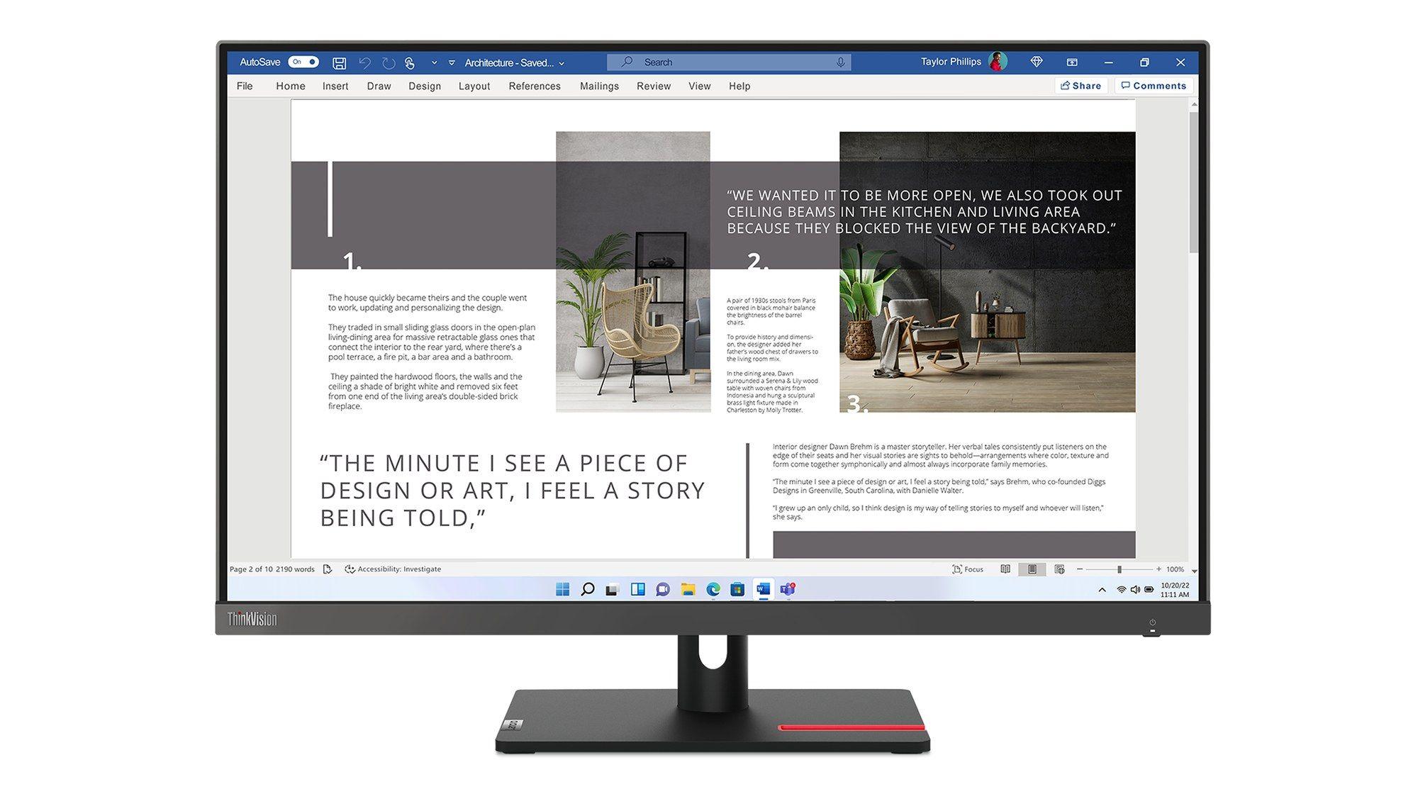 Monitor LENOVO ThinkVision S27i-30 (27" - IPS - 100 Hz - Cinzento) — miniatura 5