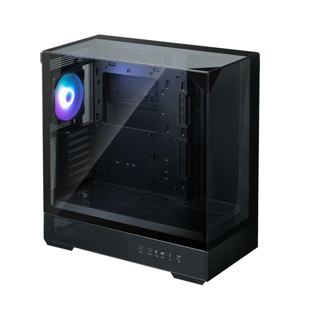 Caixa ATX ZALMAN P40 Prism (ATX, Micro ATX, Mini-ITX - Midi Tower - Plástico, aço, vidro temperado - Preto) — miniatura 2