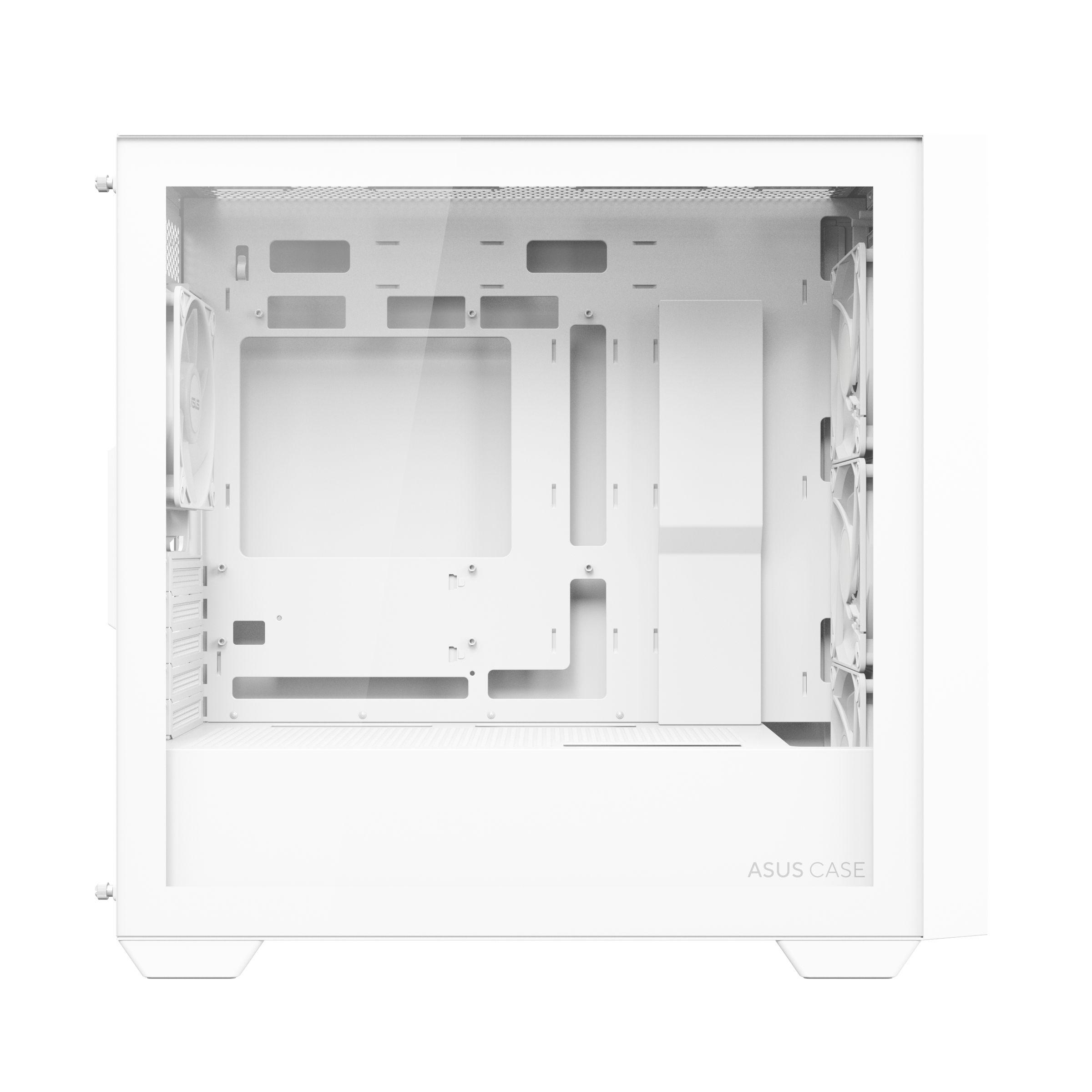 Caixa PC ASUS A21 PLUS (micro ATX, Mini-ITX - Micro Tower - Micro-ATX, Mini-ITX - Branco) — miniatura 3
