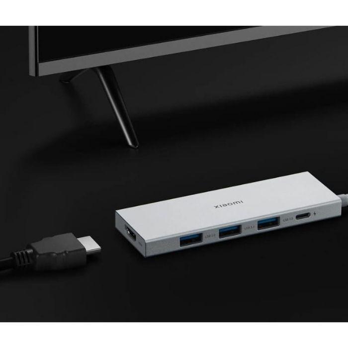 Hub USB-C XIAOMI 5-em-1 Type-C (Transparente) — miniatura 4