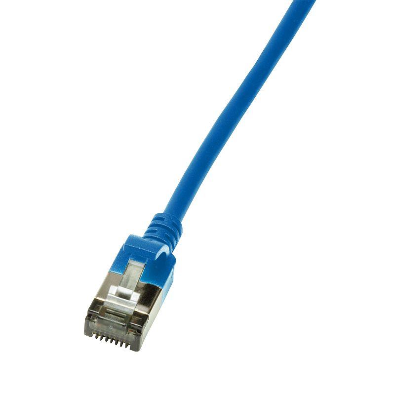 Cabo de Rede RJ45 LOGILINK CQ9026S (0,5 m - Cat6A - RJ-45 - Azul)