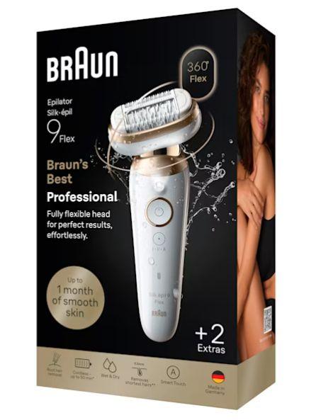 Depiladora BRAUN Silk-épil 9 Flex SES9-011 3D (Dourado e Branco), miniatura 4