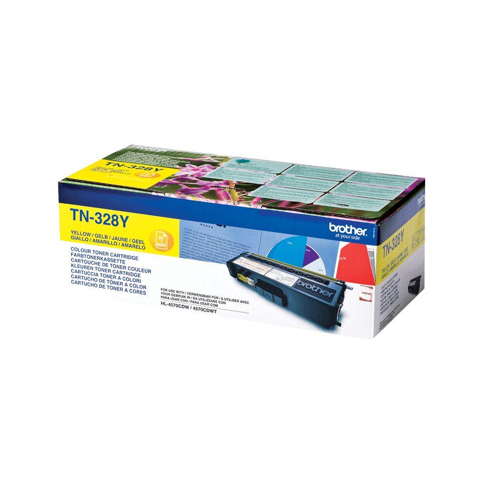 Toner BROTHER TN-328Y (6000 páginas - HL-4570CDW, HL-4570CDWT - Amarelo), miniatura 2
