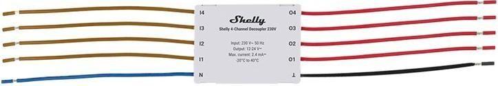 Desacoplador de 4 Canais SHELLY 4-Channel Decoupler 230V (230 V), miniatura 3