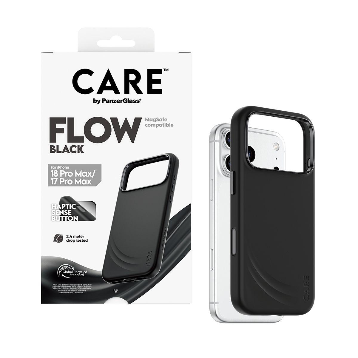 Capa PANZERGLASS CARE Flow Case com MagSafe (Silicone - Preto), miniatura 5