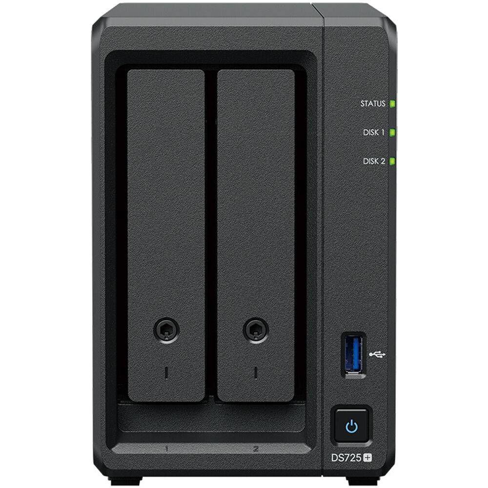 NAS SYNOLOGY DiskStation DS725+ (3.5,M.2,2.5 " - M.2, SATA - AMD - Preto) — miniatura 5