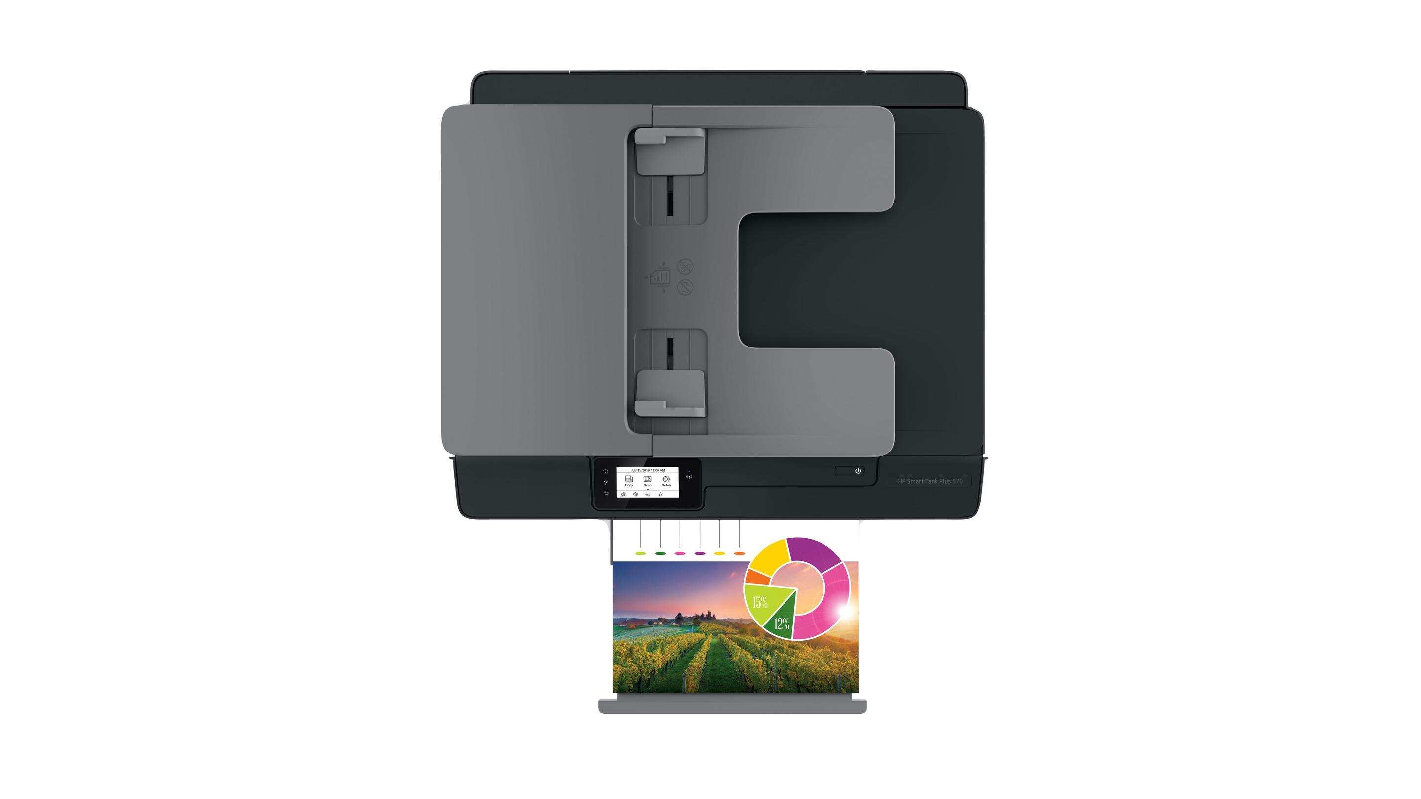 Impressora Multifunções HP Smart Tank Plus 570 (A4 - Impressão a cores - 100 folhas - Preto), miniatura 6