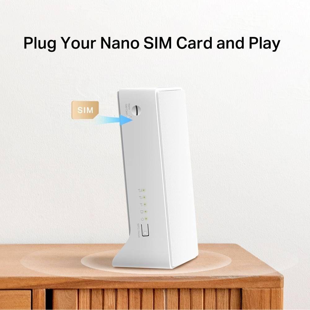 Router MERCUSYS MB130-4G (Wi-Fi 5 - 867 Mbit/s - Dual-band - Branco) — miniatura 3